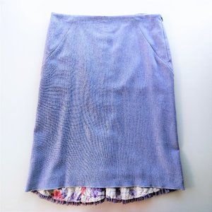 Anthropologie Elevenses Wool Skirt